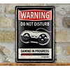 Gaming in Progress Metalen Wandbord - Nostalgic Art