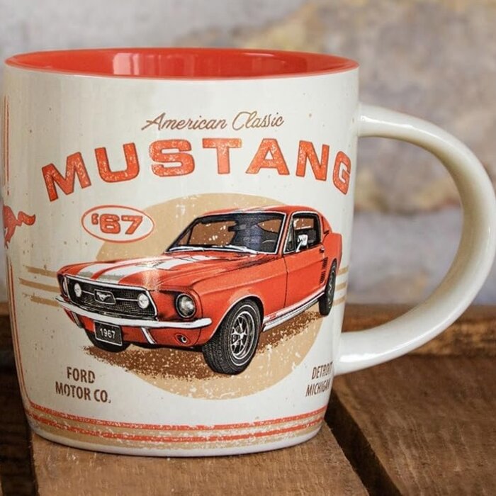 Nostalgic Art - Mug Ford Mustang GT 1967 Red