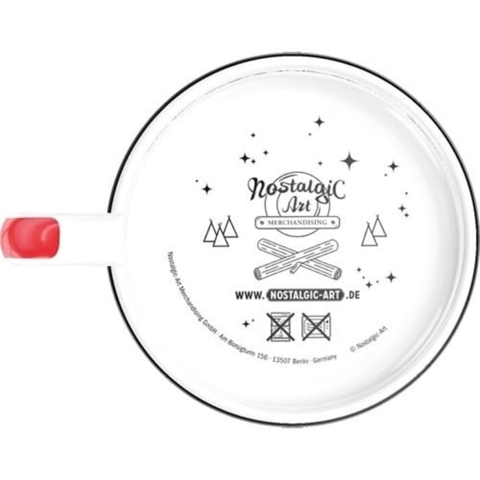 Nostalgic Art - Emaille mok Warning Genius at Work