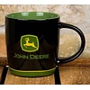 Mug John Deere Logo Black - Nostalgic Art