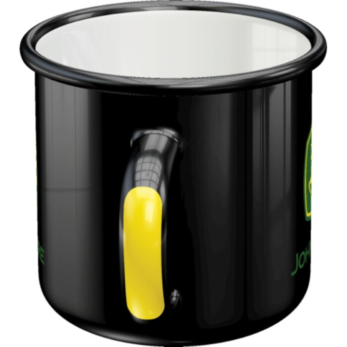 Nostalgic Art - Emaille mok John Deere Logo Black