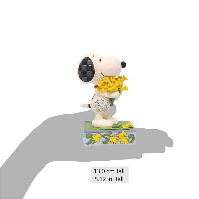 Peanuts by Jim Shore - Snoopy with Daffodils beeldje