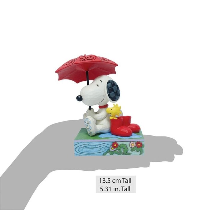 Peanuts by Jim Shore - Snoopy and Woodstock under an Umbrella