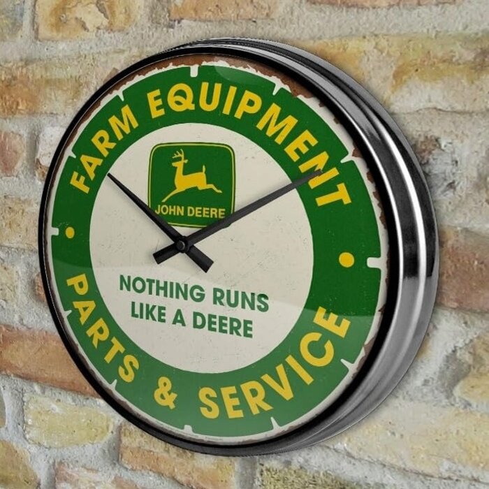 Nostalgic Art - Wall Clock John Deere - Parts & Service