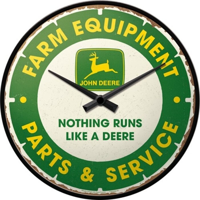 Nostalgic Art - Wall Clock John Deere - Parts & Service