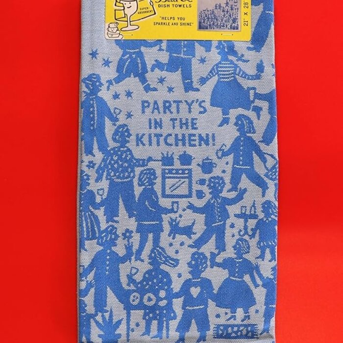 Nostalgic Art Theedoek Party's in the Kitchen! - Blue Q