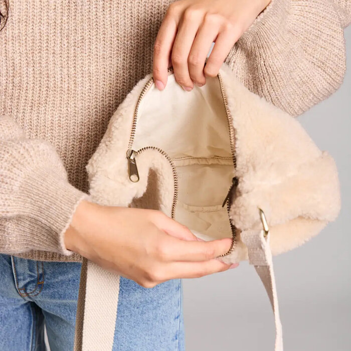 Hindbag - Heuptas Andrea Teddy Beige