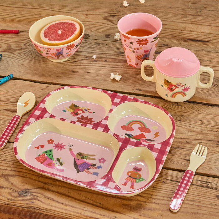 RICE – Kinderbord Hero Roze
