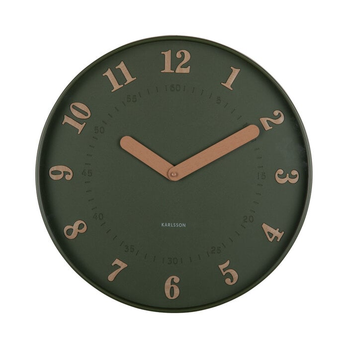 Karlsson - Wandklok Amena Luxury Green
