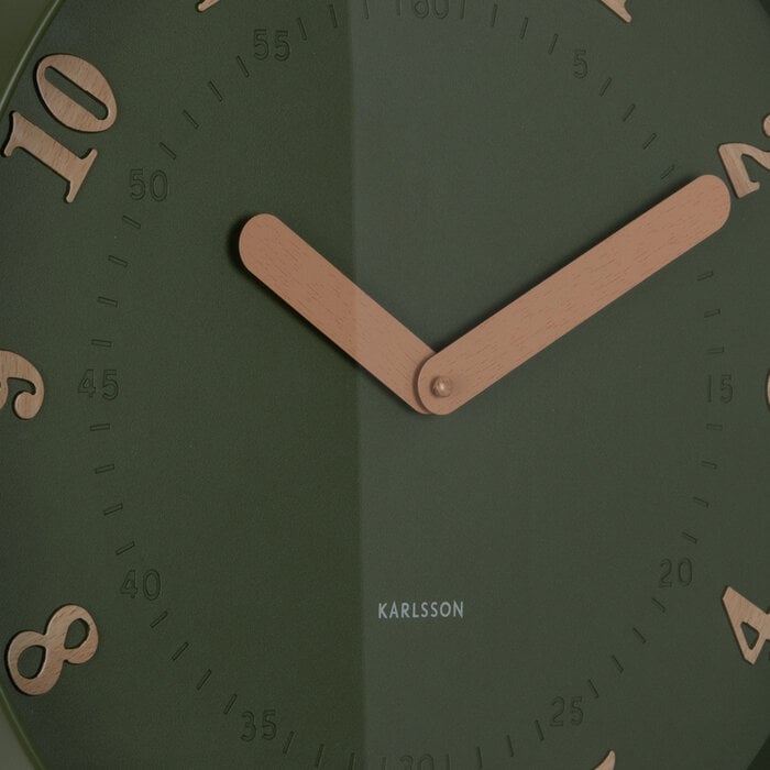Karlsson - Wandklok Amena Luxury Green