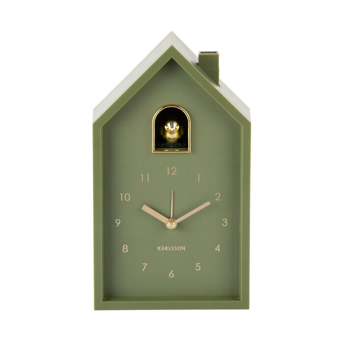 Karlsson - Wekker Modern Cuckoo Oro Luxury Green