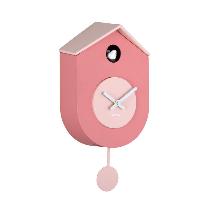 Karlsson - Koekoeksklok Modern Cuckoo Grato Tan Rose & Soft Pink