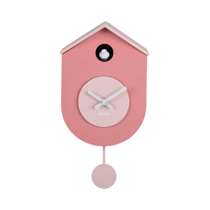 Karlsson - Koekoeksklok Modern Cuckoo Grato Tan Rose & Soft Pink