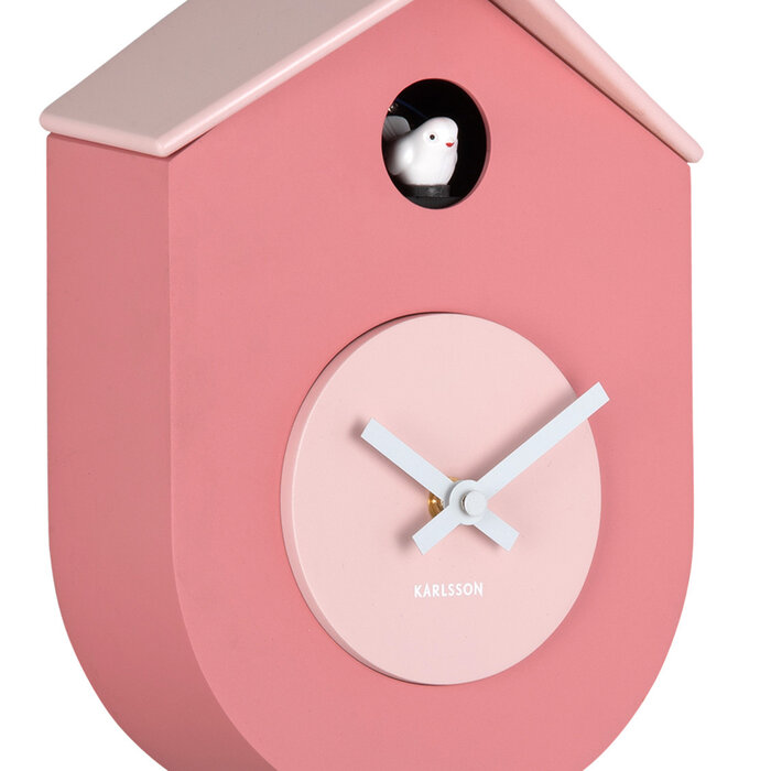 Karlsson - Koekoeksklok Modern Cuckoo Grato Tan Rose & Soft Pink