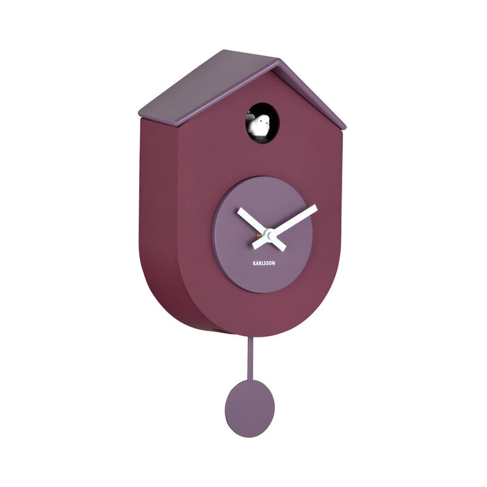 Karlsson - Koekoeksklok Modern Cuckoo Grato Dark Mauve & Soft Lavender