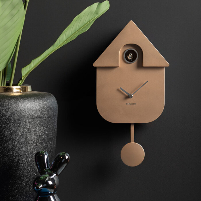 Karlsson - Koekoeksklok Modern Cuckoo Metallic Rose Gold