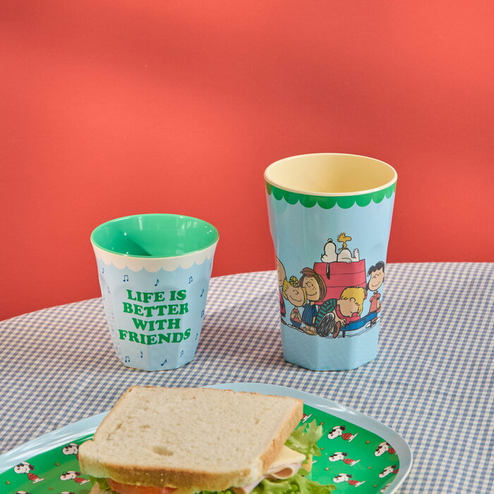 RICE – Beker Medium Snoopy zachtblauw