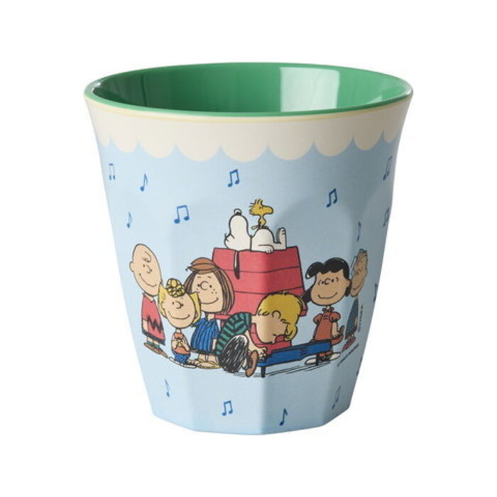 RICE – Beker Medium Snoopy zachtblauw