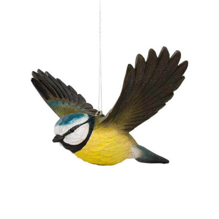 Wildlife Garden – Flying Blue Tit (Pimpelmees)