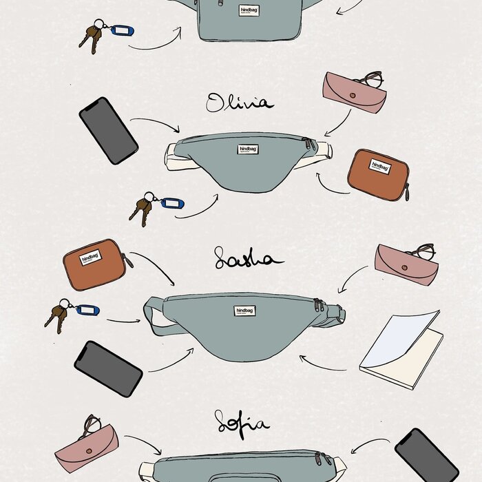Hindbag - Heuptas Sofia XL Blush Pink