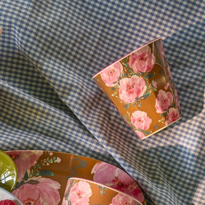 RICE -  Middelgroot beker - Floral Fiesta Rose