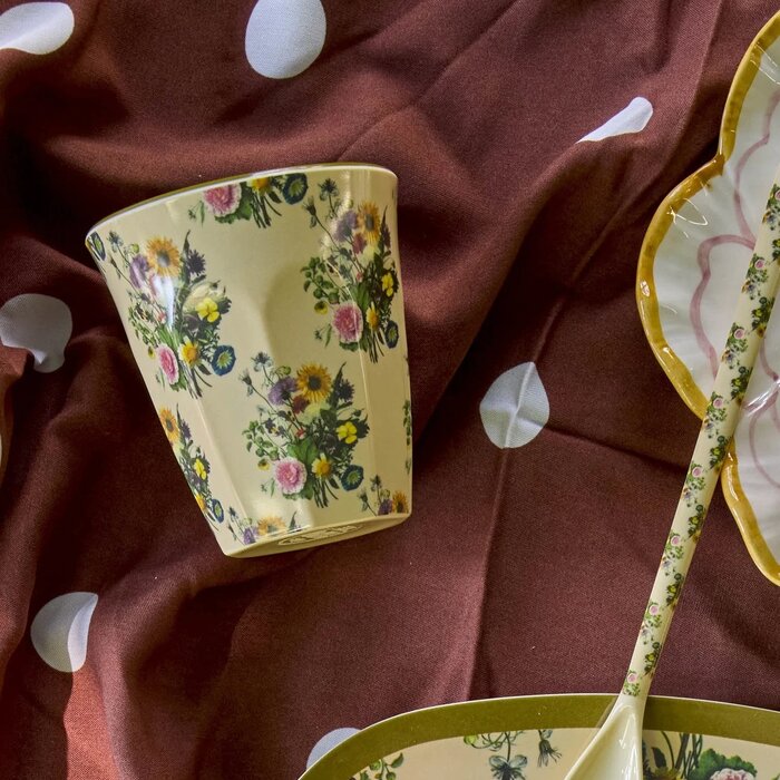 RICE Middelgroot beker - Retro Bouquet - RICE