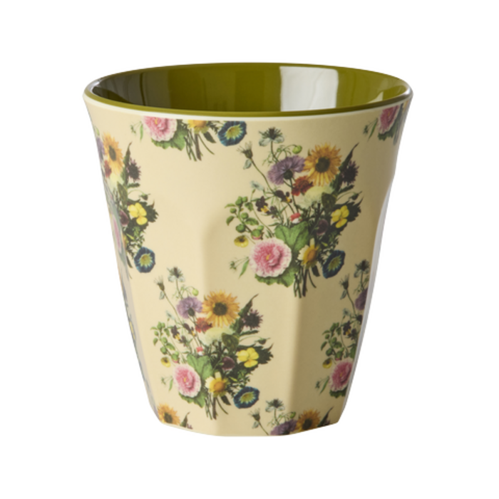 RICE -  Middelgroot beker - Retro Bouquet