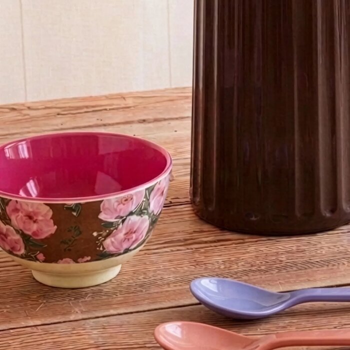 RICE Kleine Kom - Floral Fiesta Rose - RICE