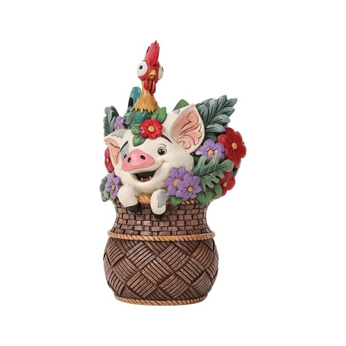 Disney Traditions - Paradise Pals (Pua & Hei Hei Flower Basket PRE-ORDER)