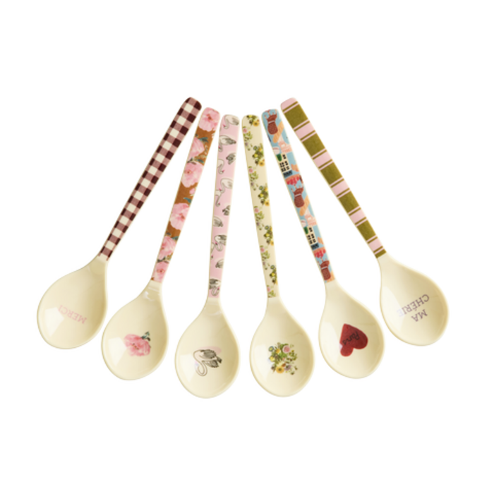 RICE Set van 6 Theelepels - Bon Vivant - RICE