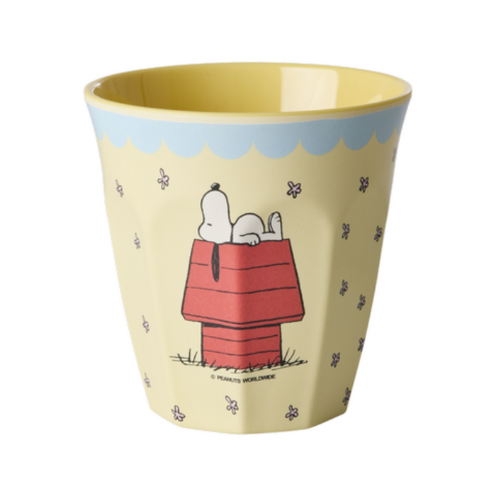 RICE – Beker Medium Snoopy crème