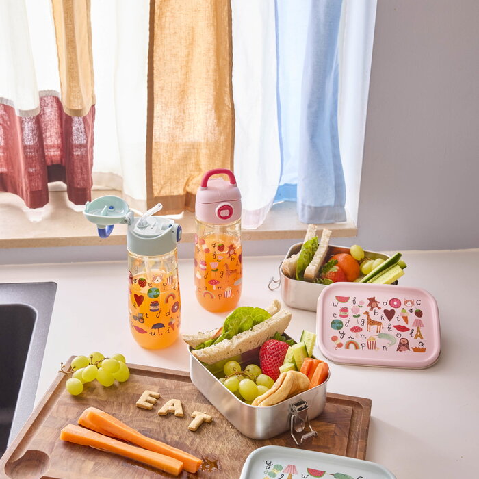 RICE - RVS Lunchbox - ABC Roze