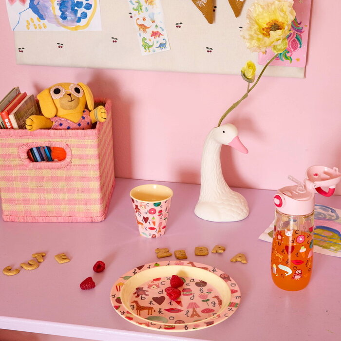 RICE - Kinderbord - ABC Roze