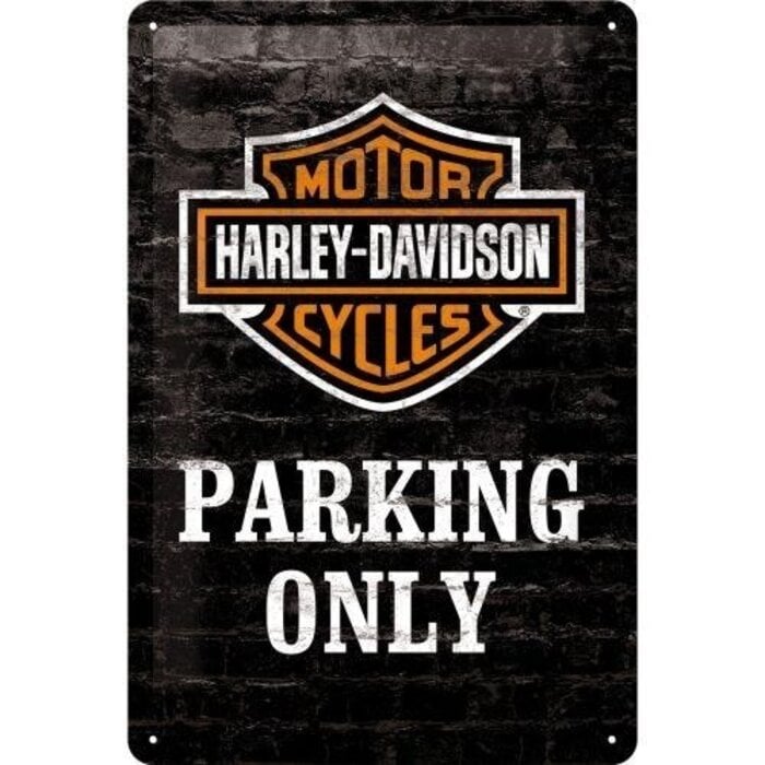 Nostalgic Art - Harley Davidson Parking Only Metalen Wandbord