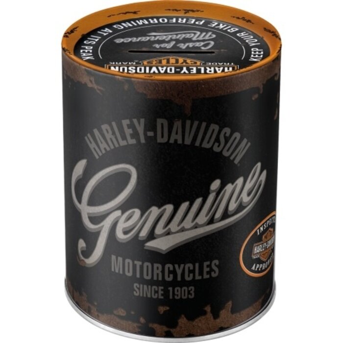 Nostalgic Art - Harley Davidson Olievat Spaarpot - Genuine Logo