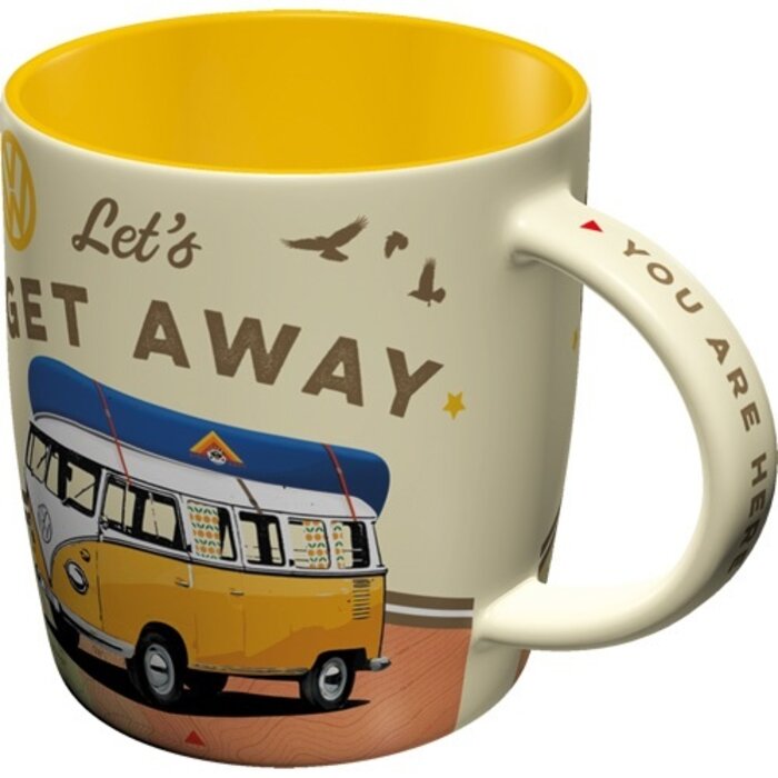 Nostalgic Art - Volkswagen Mok - VW Bulli Let’s Get Away