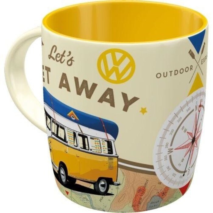 Nostalgic Art - Volkswagen Mok - VW Bulli Let’s Get Away