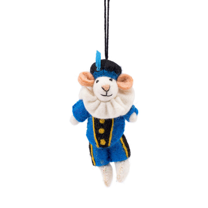 Sjaal met Verhaal – Hanger Muis Pietermuis Blauw