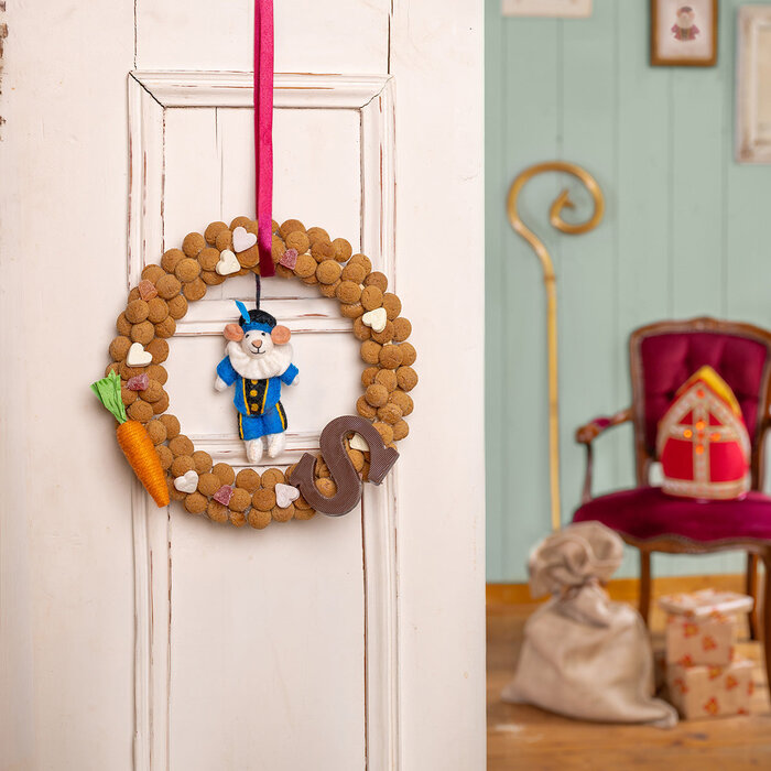 Sjaal met Verhaal – Hanger Muis Pietermuis Blauw