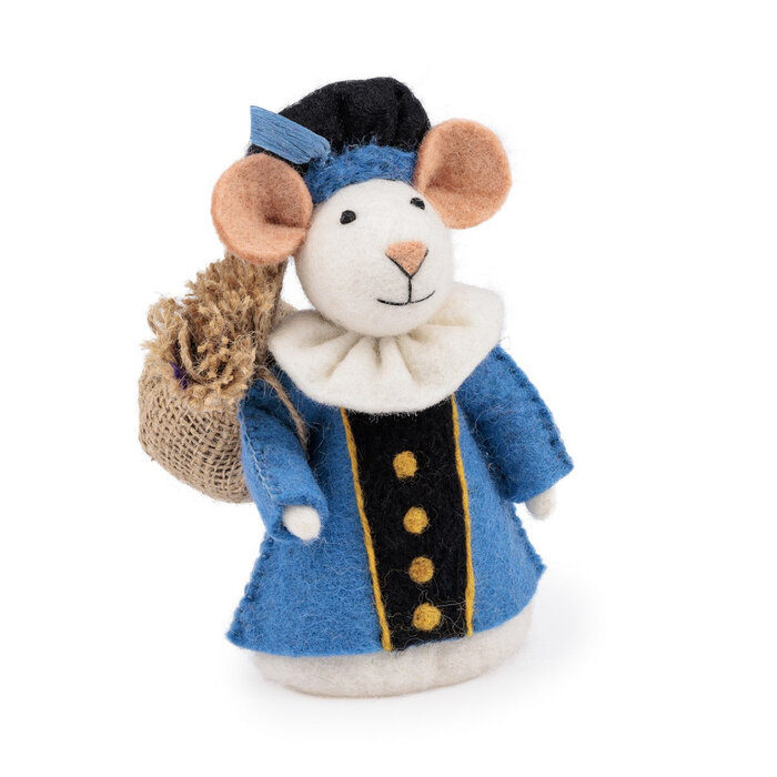 Sjaal met Verhaal – Decoratie Muis Pietermuis Blauw