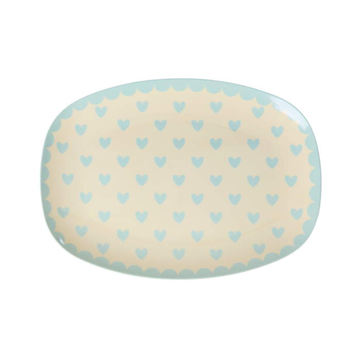 RICE - Klein Rechthoekig Bord - Favorite Hearts - Mint