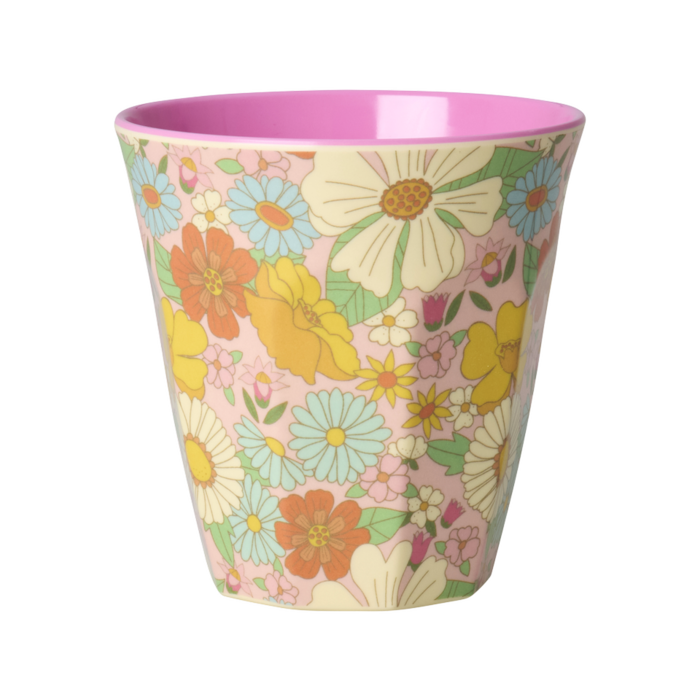 RICE -  Middelgroot beker - Flower Power