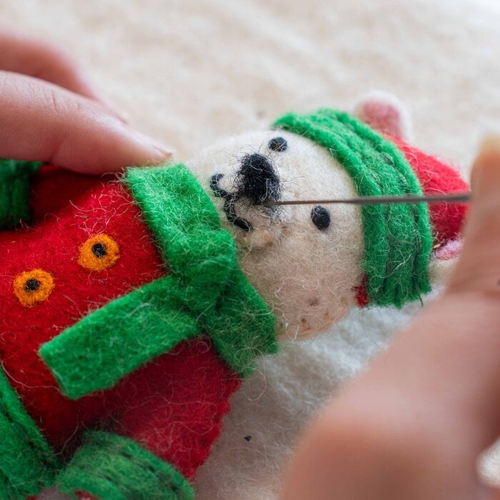 Sjaal met Verhaal – Hanger IJsbeer Kerstman Jolly Christmas