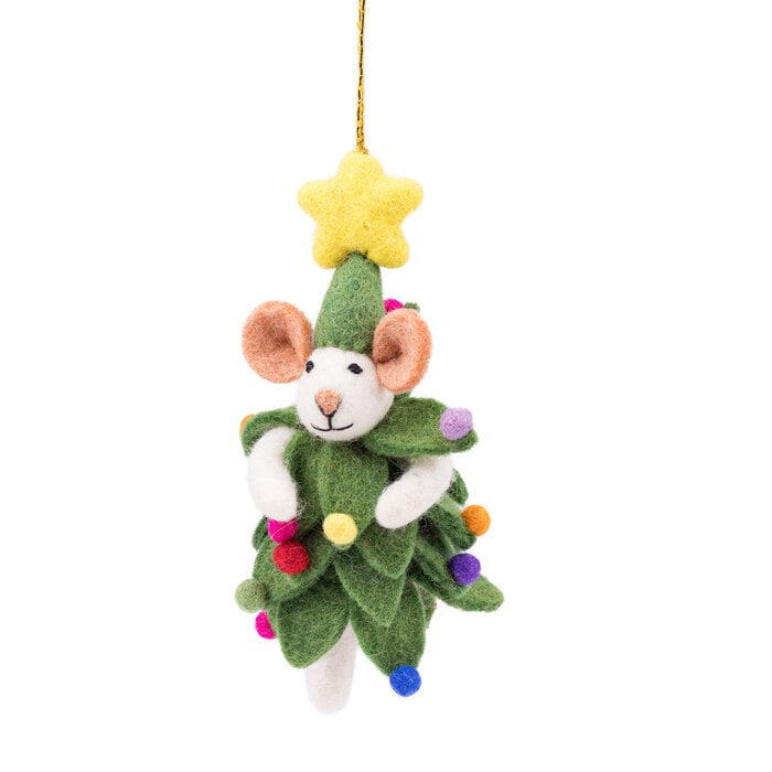 Sjaal met Verhaal – Hanger Muis Kerstboom