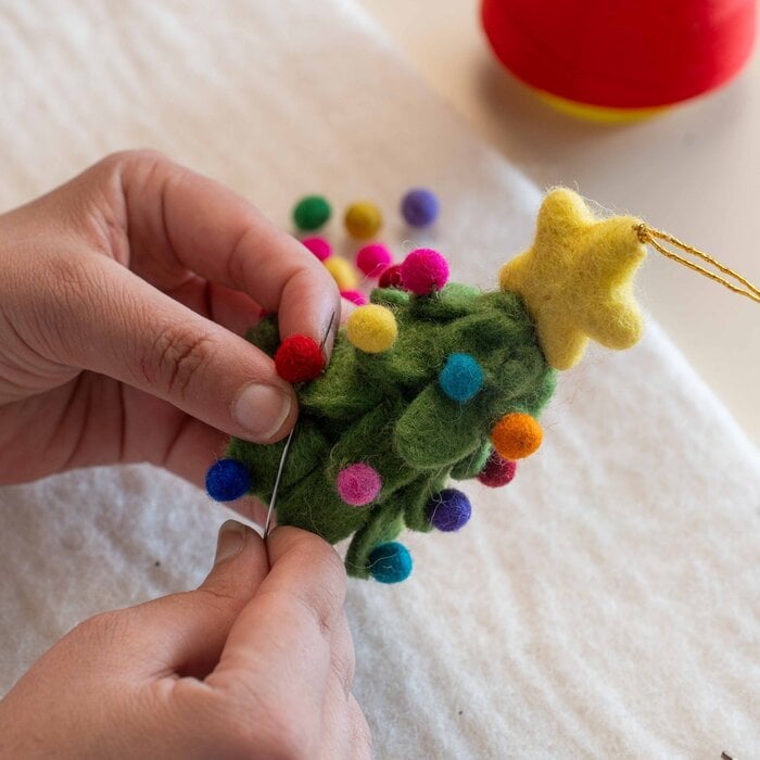Sjaal met Verhaal – Hanger Kerstboom Multicolor