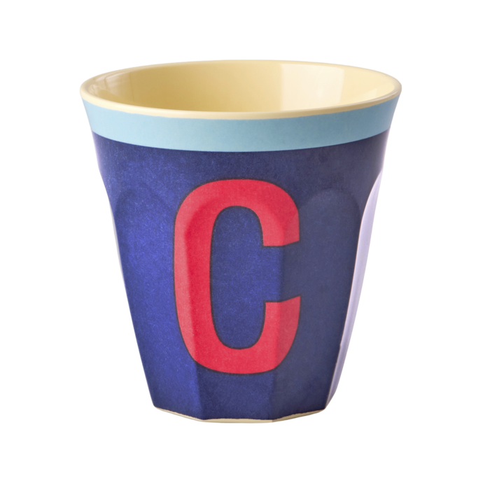 RICE - Medium Alphabet Cup C Vintage Royal Blue
