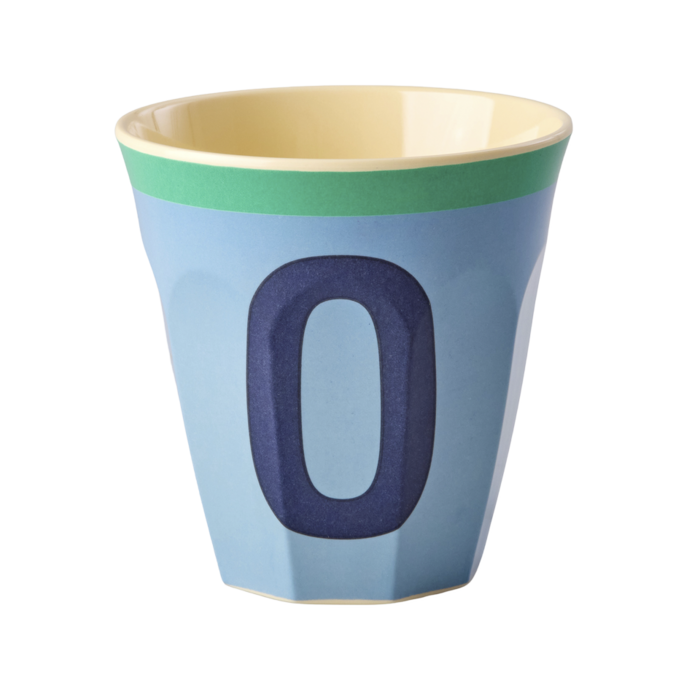 RICE - Medium Alphabet Cup O Vintage Blue