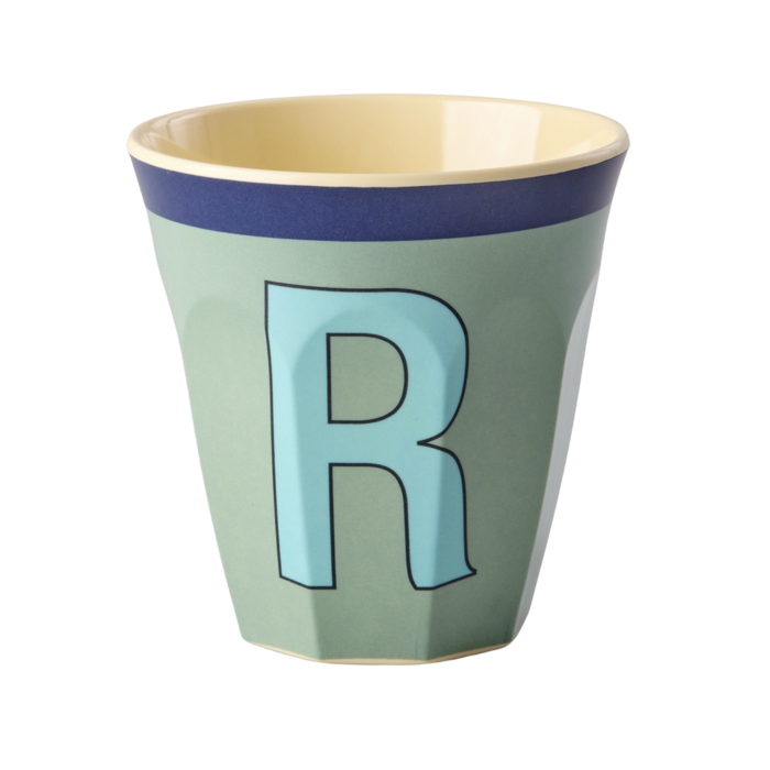 RICE Medium Alphabet Cup R Vintage Khaki - RICE