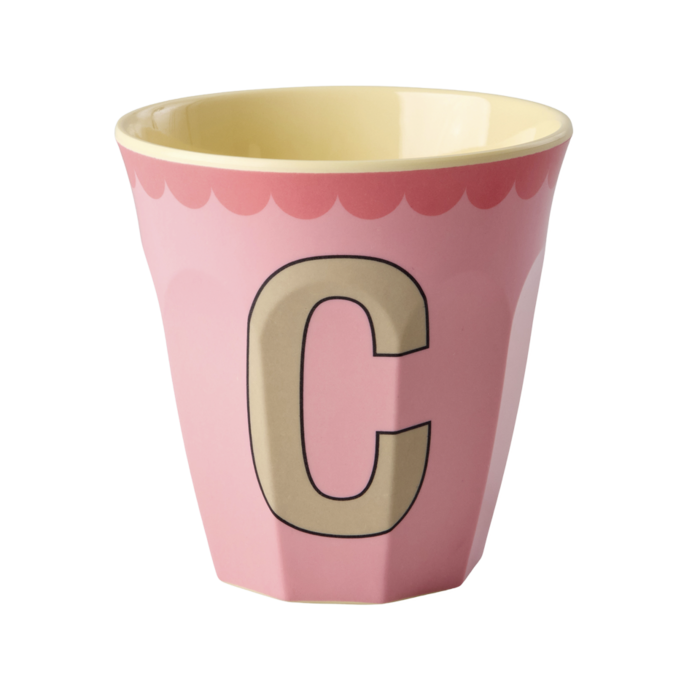 RICE Medium Alphabet Cup C Vintage Pink - RICE