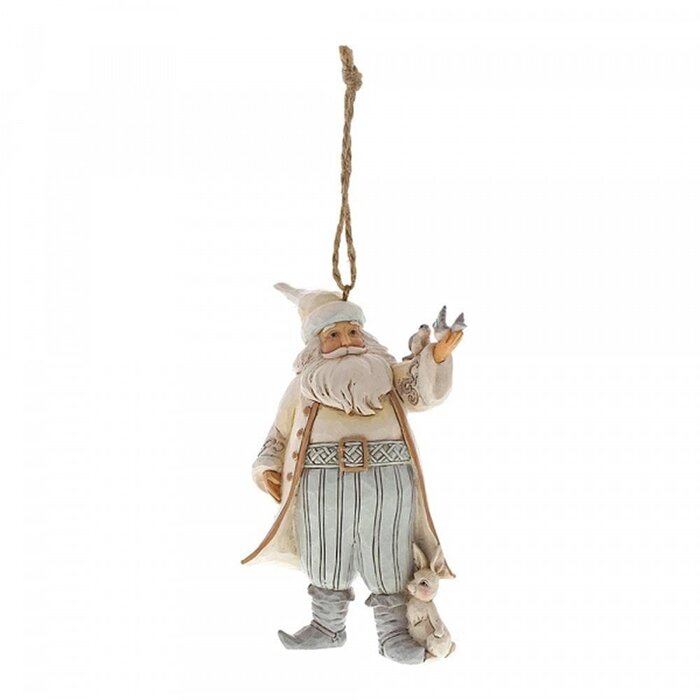 Heartwood Creek - White Woodland Santa With Birds